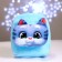 Baby plush backpack for the girl "Kitik", with a pocket, 22 × 17 cm
