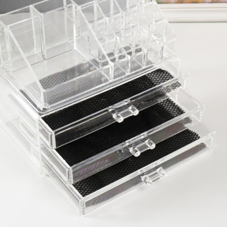 ORGANIZER CHANTEL PLAC 3 boxes transparent 19x24x14 cm-1