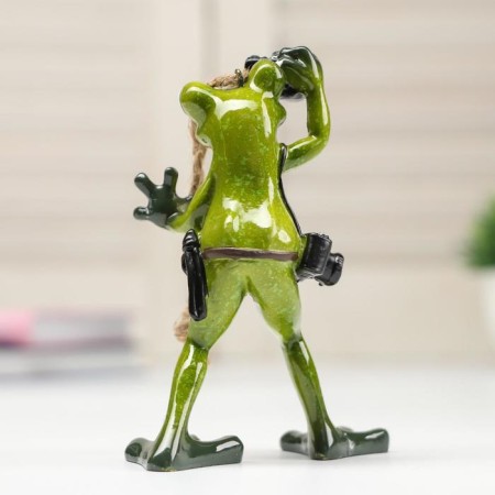 Souvenir Polystone Lak "Frog photojob" 12x5.5x9.5 cm-3