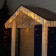 Garland "fringe" 3 × 0.6 m, IP44, UMS, dark thread, 160 LED, yellow glow, 220 V