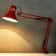 Desktop lamp E27 40W red 94x16.5x16.5 cm Risalux