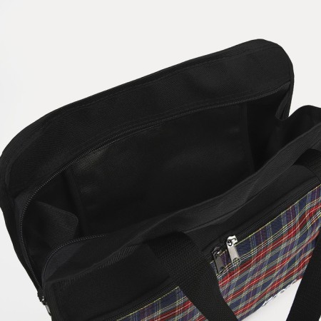 Lightning bag, 2 external pockets, black/red color-2
