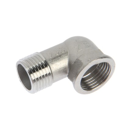 Corner Zein English, 1/2 ", internal/outer thread, stainless steel