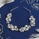Hair accessory "Agatha" chamomile and buttercups, 23 cm, silver