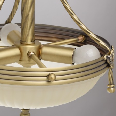 Aphrodite lamp, 3x60W E14, bronze 35x35x87 cm-10