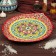 Frog oval rishtan ceramics 42cm red mix