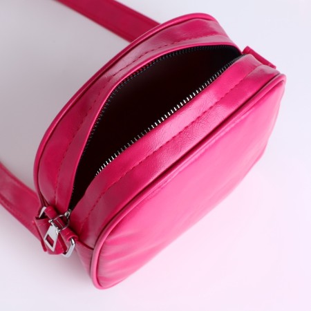 Bag Cross-Bodi with a zipper, pink color-7
