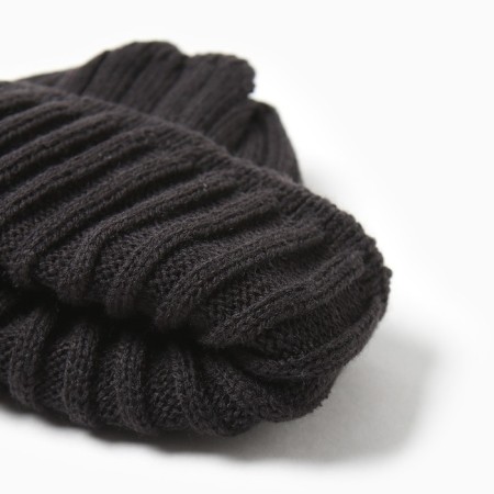 Children's cap KAFTAN with snood, black rr 42-44-3