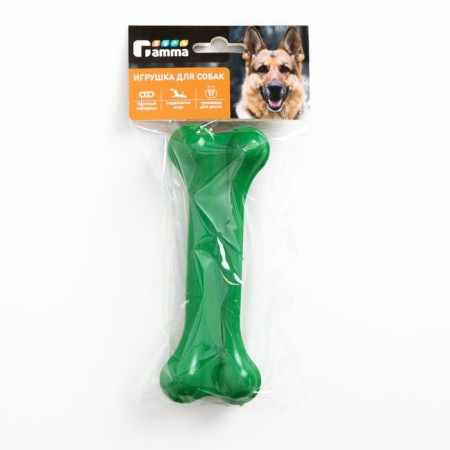 GAMMA dog toy "cast Bone No. 4", rubber, 16 cm, mix of flowers-2