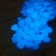 Decorative stones for the aquarium, luminous, 20 mm, 500 g, blue