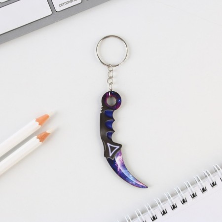 Key keychain "Cerambit", Cosmos, 2.5 x 7 cm