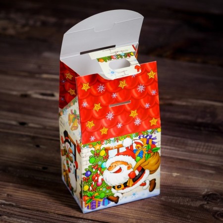 Cardboard box "Merry Santa Claus", 9.1 x 7 x 15.7 cm-3