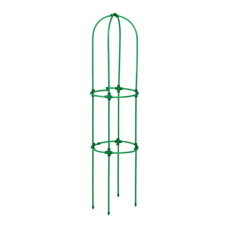 Shpalera, 135 × 30 × 1 cm, metal, green, "Clover missile"-1