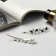 Invisibility for hair "Annabell" (set 2 pcs) Black petal, 6.5 cm, silver