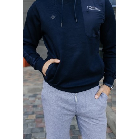 Jumper male ise, size 50, dark blue color-3