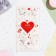 Envenue for money "On the wedding day!" embossing, red heart, 16.5x8.5 cm