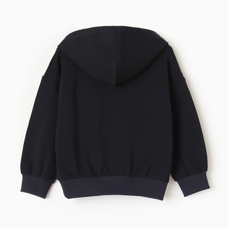 Sweatshirt for boys, launched, dark blue color, height 116 cm-3