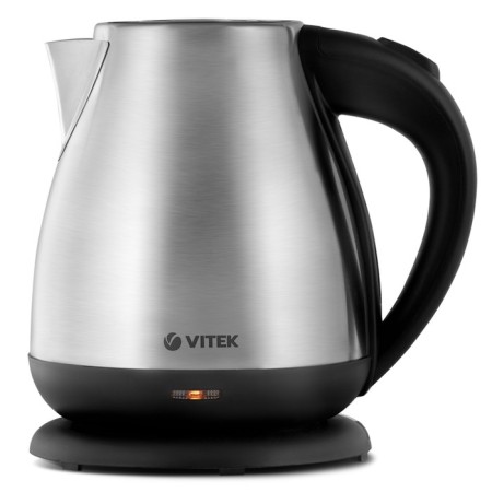 Electric kettle vitek VT-7012, metal, 1.7 l, 2200 watts, silver-black