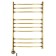 Domoterm electric heated towel rail "Calipso", 500 x 800 mm, 10 crossbars, lion, bronze
