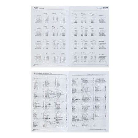 Diaumer of the Leduced A5, 128 sheets in the cage "Contrasts", solid cover, glossy lamination-7