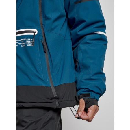 Ski costume male winter, size 56, blue color-14