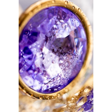 Anal traffic jam, metal, golden, with an amethyst crystal, 7 cm, d 2.8 cm, 50 g-7