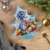 A plate in the form of a Christmas tree "New Year's sweets", 16.5x19.5 cm