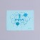 Paper napkins "1 year" 20 pcs, blue embossing, 25*25cm