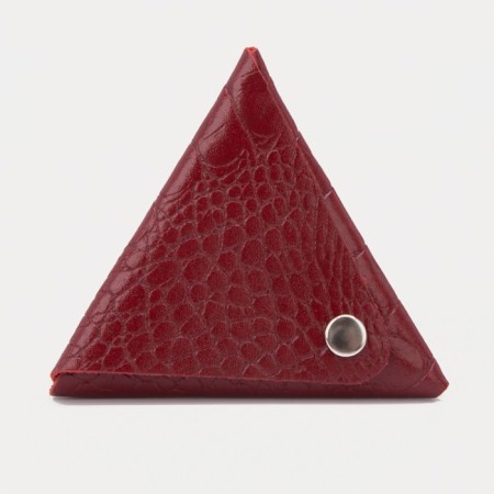 Case for coins/headphones on the button, dark red color-1