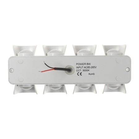 Facade lamp "Elegant", FSD-041, 8 W, 3000K, 4 rays, IP65, 220 V, plastic, white-8