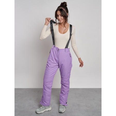 Semi -combinezone ski insulated female winter, size 42, purple color-18
