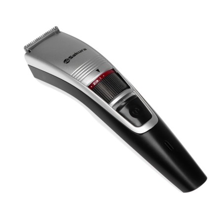 Sakura SA-5529LG hair trimmer, for beard/mustache, 0.5-10 mm, battery, silver-black-1