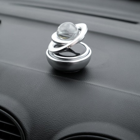 The accessory on the panel, gravitational rings, rotates from the sun, silver-2