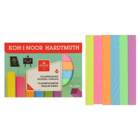 Core-colored crafts 6 pieces Koh-I-Noor 1125, rectangular, fluorescent