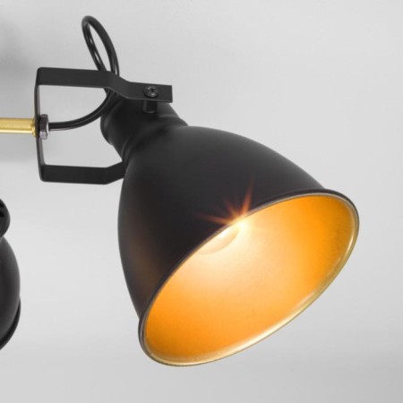 Denley chandelier, 5x60W E27, color gold, black-3