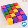 Cubes "Color" 20 elements