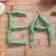 A set of rugs for the kitchen Ethel "EAT" 2 pcs, 38x58 cm, 38x118 cm