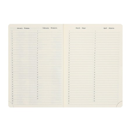 Leduced Diary A5, 160 sheets, Devente.klint, firm artificial leather cover with foam rubber, cream block 70 g/m2, black-6
