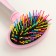 Pucupors are plastic soft with wavy teeth, medium, 9.5 x 16.5 cm, pink