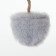 House for cats with a claw "Round with a site", 52 x 52 x 95 cm, gray