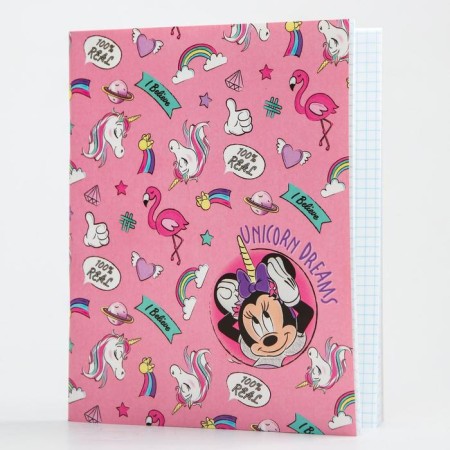 Notebook 48 sheets in a cage, cardboard cover "Minnie Mouse"-2