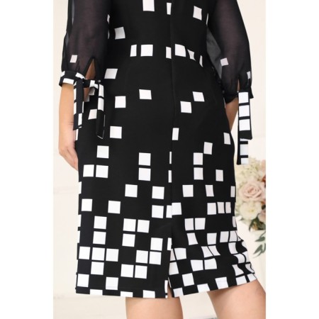 Female dress, size 50, black color-5