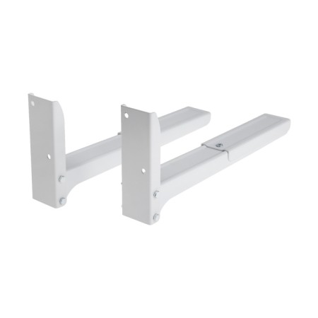 SL-02 bracket, for a microwave oven, adjustable, up to 40 kg, 313-413 mm, metallic, white-1