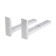 SL-02 bracket, for a microwave oven, adjustable, up to 40 kg, 313-413 mm, metallic, white