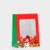 Gift package with the window "Snowman" 19 x 26 x 13 cm, red