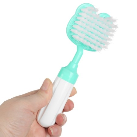 A set of combing a rattle "Panda", 2 items: comb with teeth + brush-2