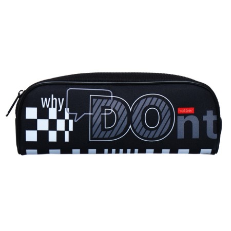 Penal soft, 1 department, 80 x 210 x 40 mm, voluminous, Hatber, "Don’t", black NPK_65225-1