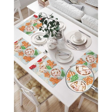 Set of napkins for setting the table "Sweet table", rectangular, size 32x46 cm, 4 pcs-1