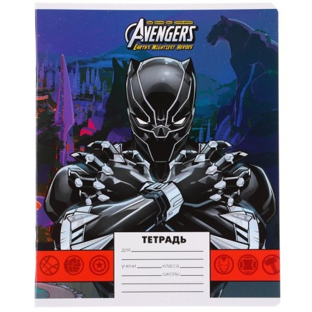 Notebook in a cage 24 sheets, 5 types of mix, cover coated paper, spider-man-4