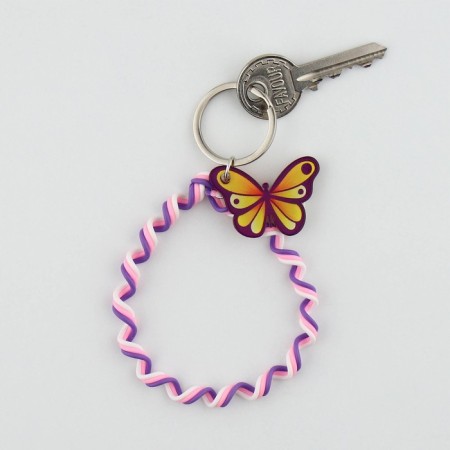 Key keychain children's cord "The brightest" 15 x 6 cm-2